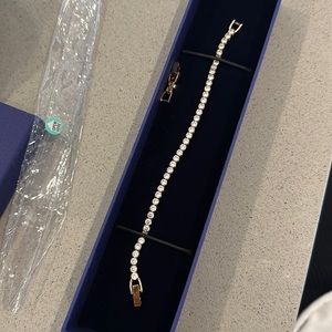 Swarovski rose gold tennis bracelet